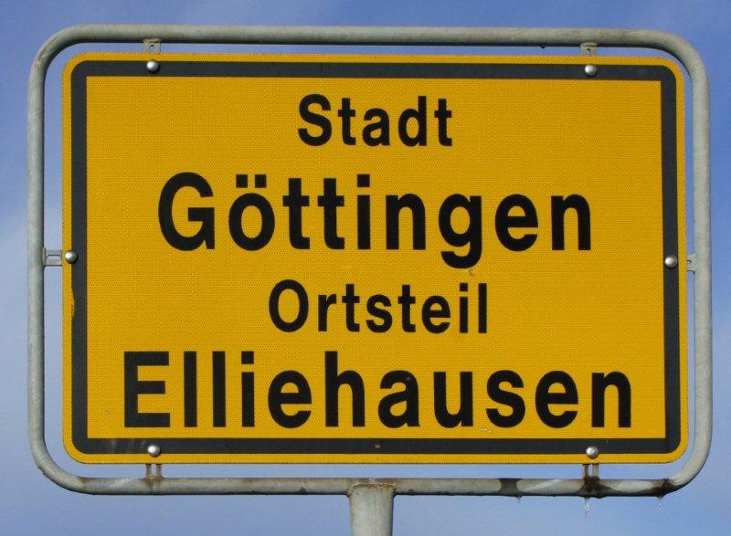 Elliehausen Ortseingangsschild