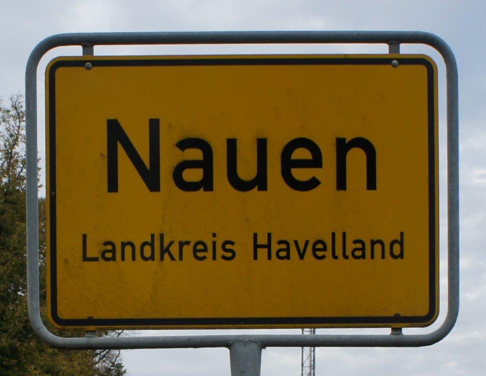 Ortseingangschild Nauen