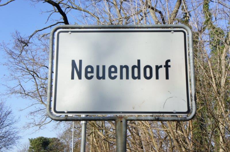 Ortsschild Neuendorf/BRB